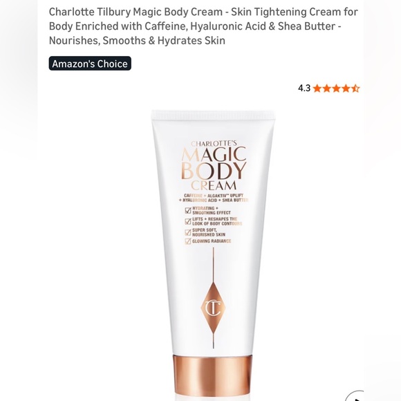 Charlotte Tilbury Other - Charlotte Tilbury Magic Body Cream - Cream and Gold